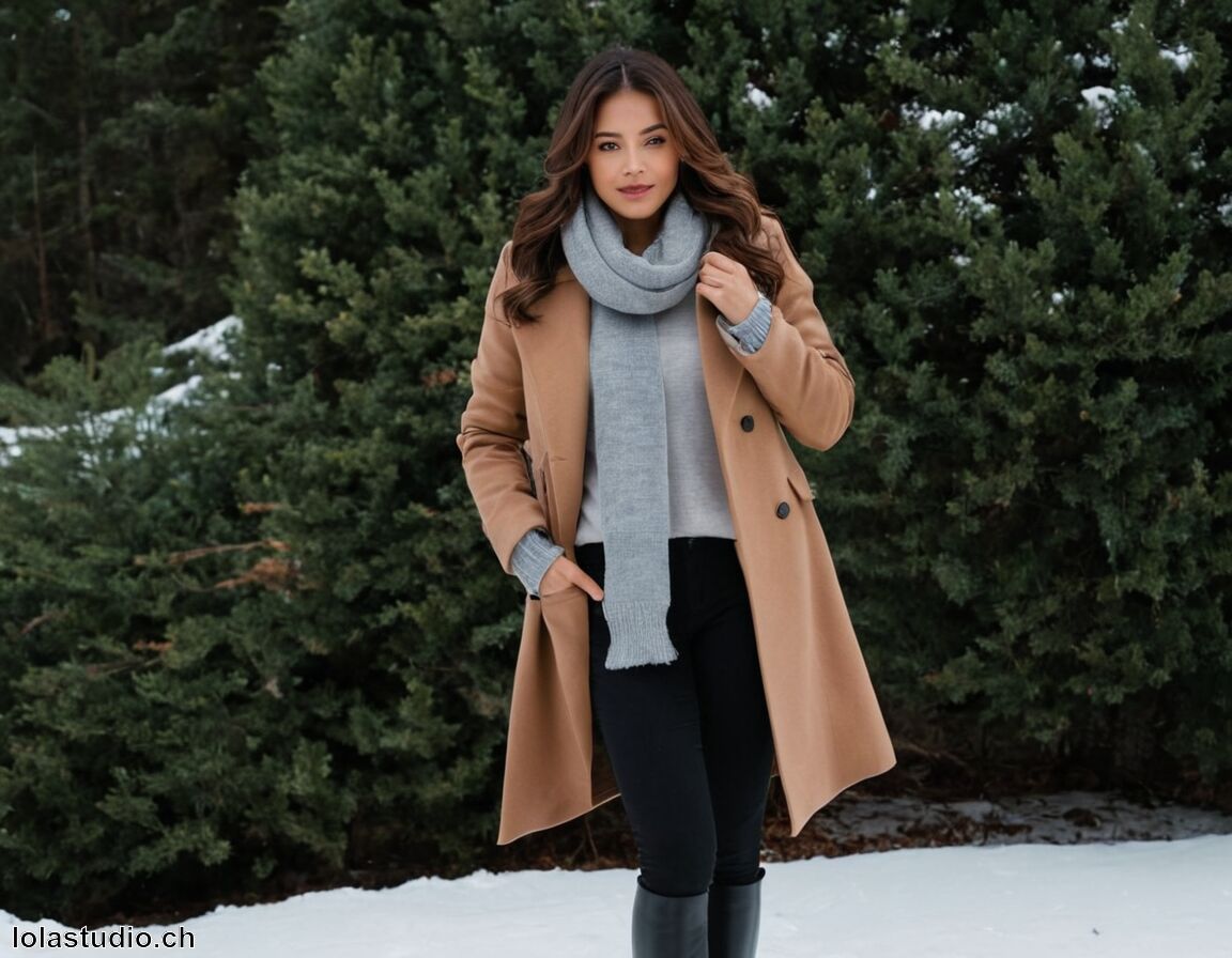 Schichtlook für variable Temperaturen   - Wintermode für kleine Frauen » Warm und trendy durch den Winter  